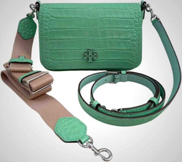 Tory Burch Women's Pebbled Leather Thea Flap Crossbody Shoulder Bag
