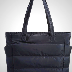 BAGSMART Women's Lightweight Puffy Tote Bag with Compartments for Travel, Work, Gym