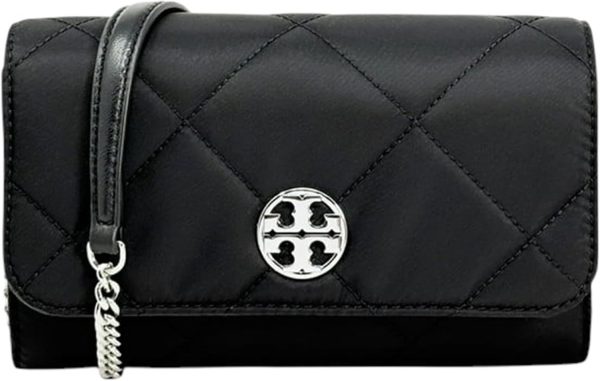 Tory Burch Women's Willa Small Quilted Nylon Chain Wallet Crossbody Bag-0