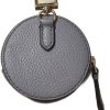 Tory Burch 150410 Thea Pebbled Leather With Gold Hardware Women's Coin Pouch (Gray Heron)-2