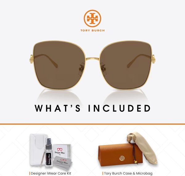 Tory Burch TY6106D Cateye Sunglasses for Women +BUNDLE with ACCESSORY EYEWEAR KIT-4
