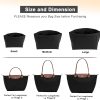 Felt Purse Organizer Insert for Longchamp Le Pliage L Handbag (Large, Black) pursed lips
