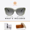 Tory Burch TY7198U Butterfly Sunglasses for Women +BUNDLE with ACCESSORY EYEWEAR KIT butterfly knife