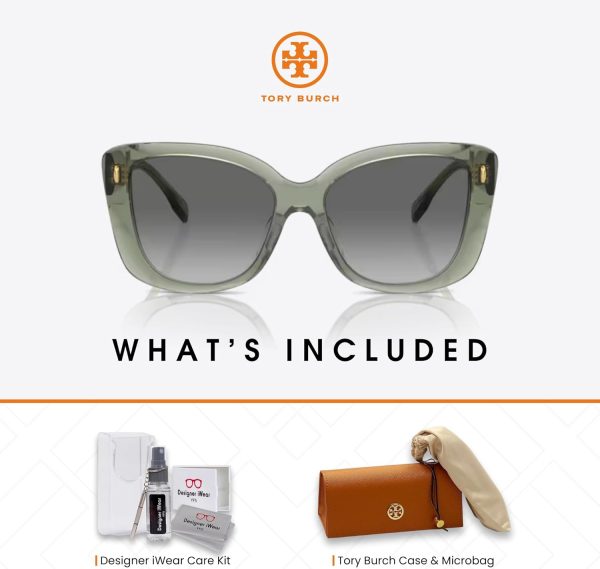 Tory Burch TY7198U Butterfly Sunglasses for Women +BUNDLE with ACCESSORY EYEWEAR KIT butterfly knife