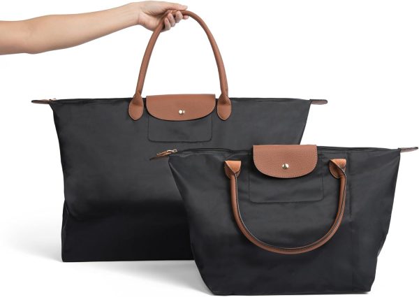 Generic Designer Tote Bags 2-Pack: Foldable, Water-Resistant, Lightweight bags for women