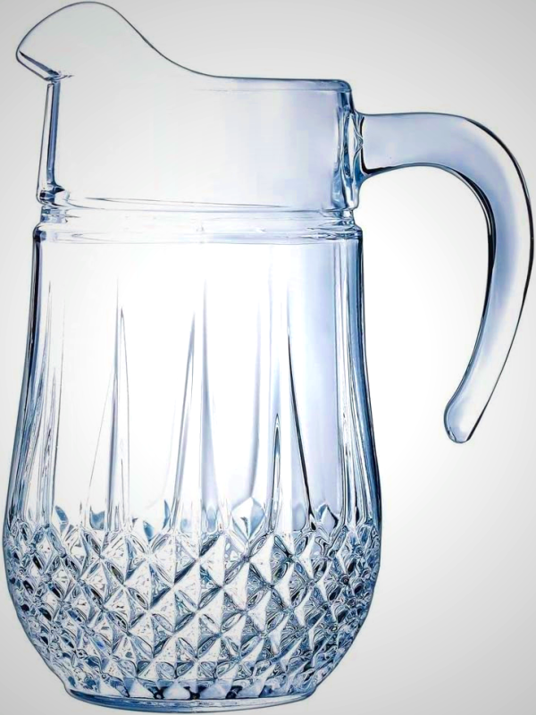 Eclat Cristal D'Arques Longchamp Crystal Water Pitcher, 17.6x14.1x24.6 cm