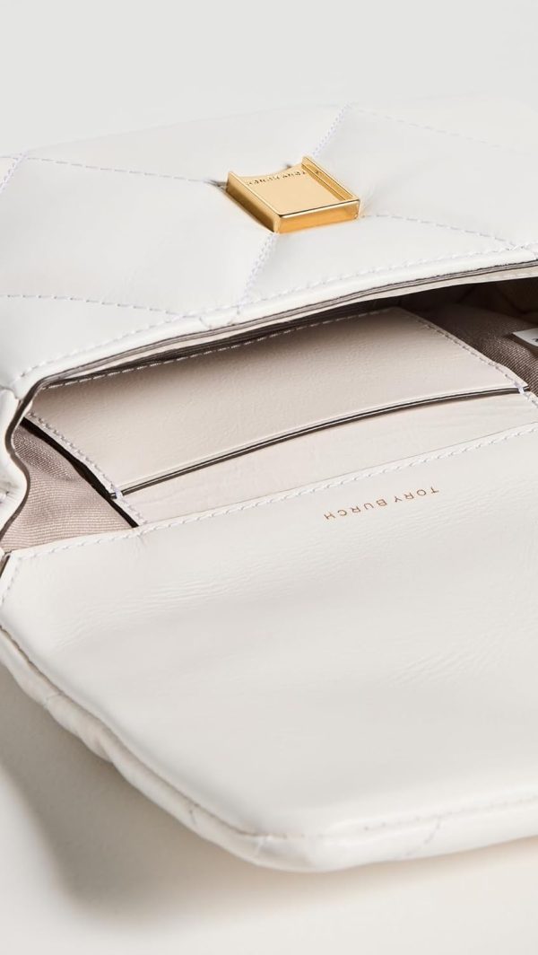 Tory Burch Women's Mini Kira Diamond Flap Bag-4