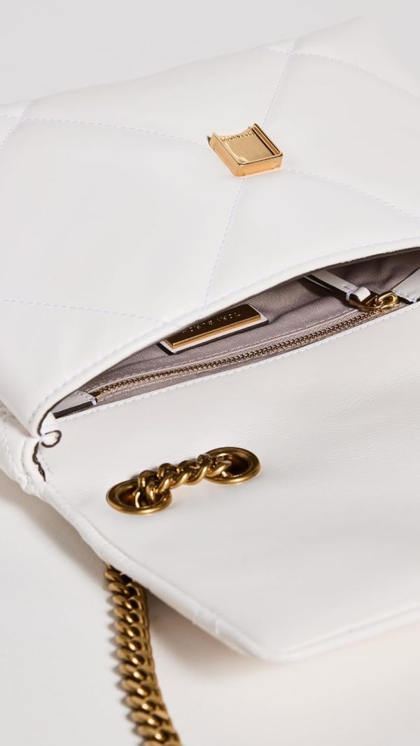 Tory Burch Women's Kira Diamond Quilt Small Convertible Shoulder Bag-4