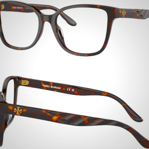 Tory Burch TY2129U Oval Eyeglasses with eSHADES Luxury Eyewear Kit Bundle