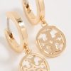 Tory Burch Women's Icon Huggie Hoop Earrings-1
