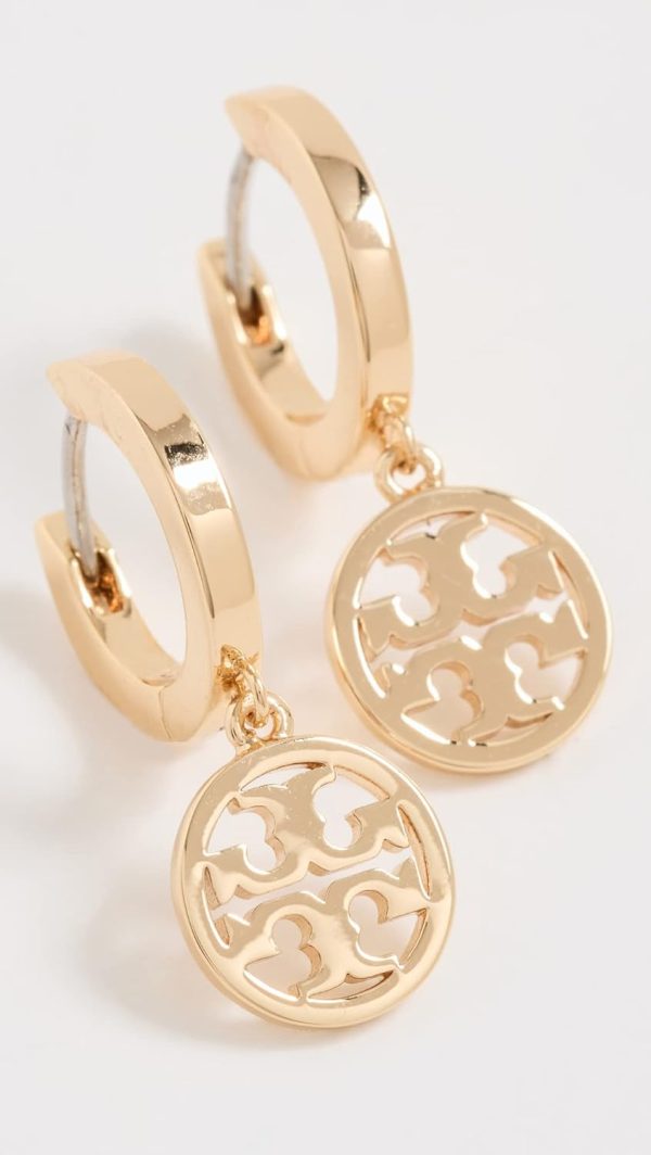Tory Burch Women's Icon Huggie Hoop Earrings-1