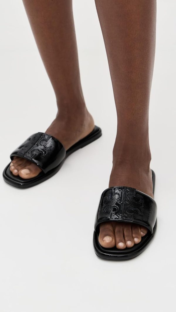 Tory Burch Women's Double T Sport Slides-2