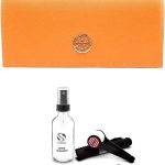 Tory Burch Large Orange Triangular Sunglass Case + Bundle with eSHADES Luxury Eyewear Kit-0