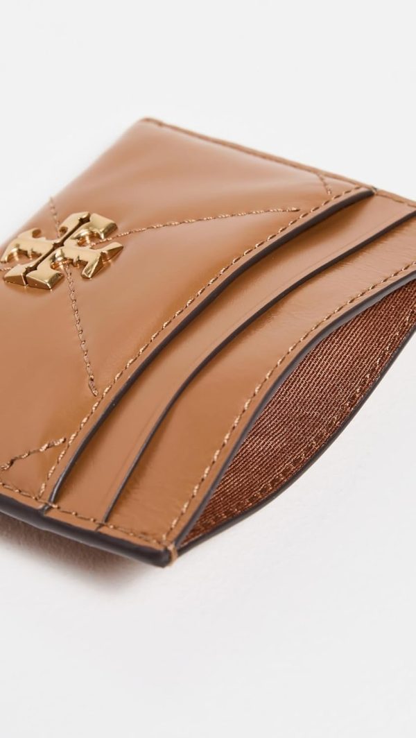 Tory Burch Women's Kira Chevron Diamond Quilt Card Case-4