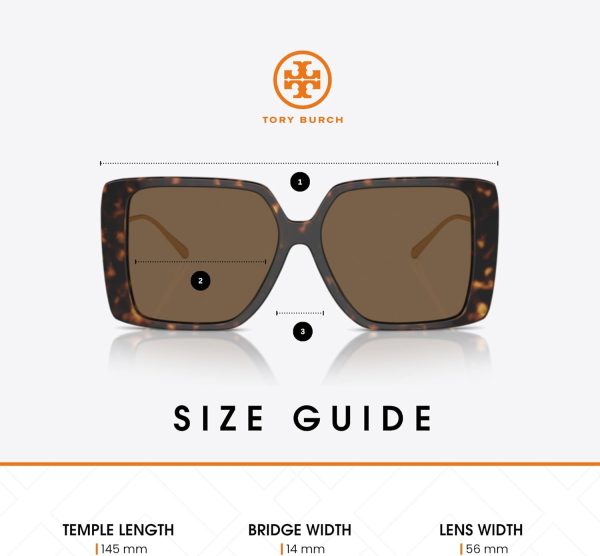 Tory Burch TY7205D Low Bridge Fit Irregular Sunglasses for Women +BUNDLE with ACCESSORY EYEWEAR KIT-3
