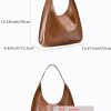 NEWBELLA Women's Hobo Purse - Faux Leather Shoulder Bag & Tote Handbag, Spacious Work Bag for Commute & Daily Use-4