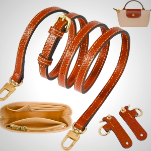 Replacement Purse Straps with Handbag Organizer for Longchomp Tote (2-Pack)