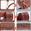 Jiesinlov Leather Bag Shoulder Strap Replacement Crossbody Adjustable Conversion Kit Fit for Mini Pouch-4