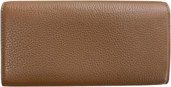 Tory Burch Women's Britten Pebble Leather Envelope Wallet (Moose)-2