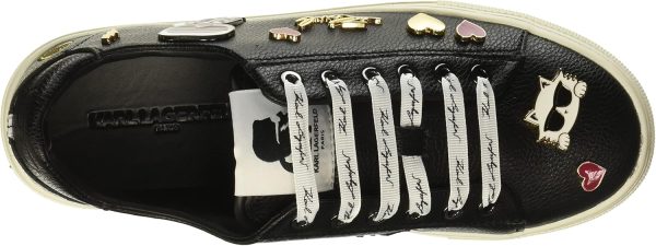 Karl Lagerfeld Womens Cate Pins Lace Up Platform Sneaker-4