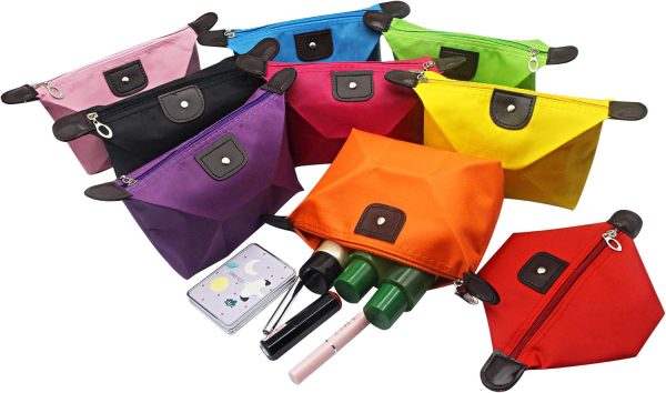 YAODHAOD Waterproof Makeup Bag Bulk - 9 Color Toiletry Pouch with Zipper waterproof sneakers