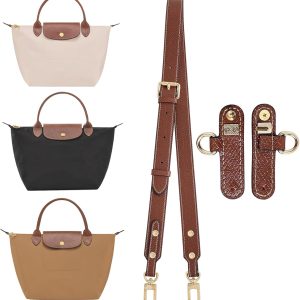 Upgraded Leather Shoulder Strap for Longchamp Le Pliage Bags, Adjustable Crossbody Strap (Brown) leather sofa