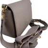 Tory Burch 144688 Thea Flap Grey Heron With Gold Hardware Women's Crossbody Bag-4