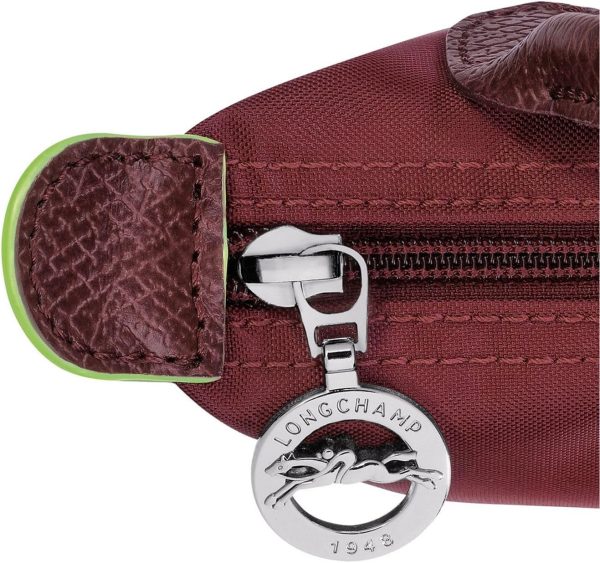 Longchamp Le Pliage Green Mini Pouch Handbag, Grenade longchamp mini bag