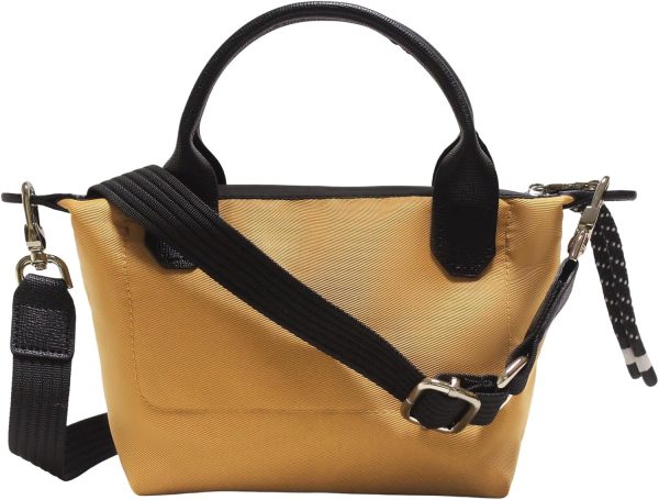 Designer Mini Tote Bag for Women - Lightweight Crossbody Purse with Adjustable Dual Straps (2-Way Carry)-4