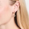 Tory Burch Women's Icon Huggie Hoop Earrings-2