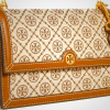 Tory Burch T Monogram Jacquard Shoulder Bag for Women in Hazel Tan