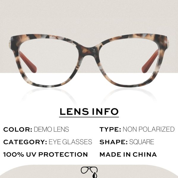 Tory Burch TY2079 SQUARE Shape Eyeglasses with eSHADES Luxury Eyewear kit Bundle eyeglasses case