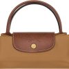 Longchamp Small Green Le Pliage Nylon Tote Bag with Top Handle in Fawn leetcode