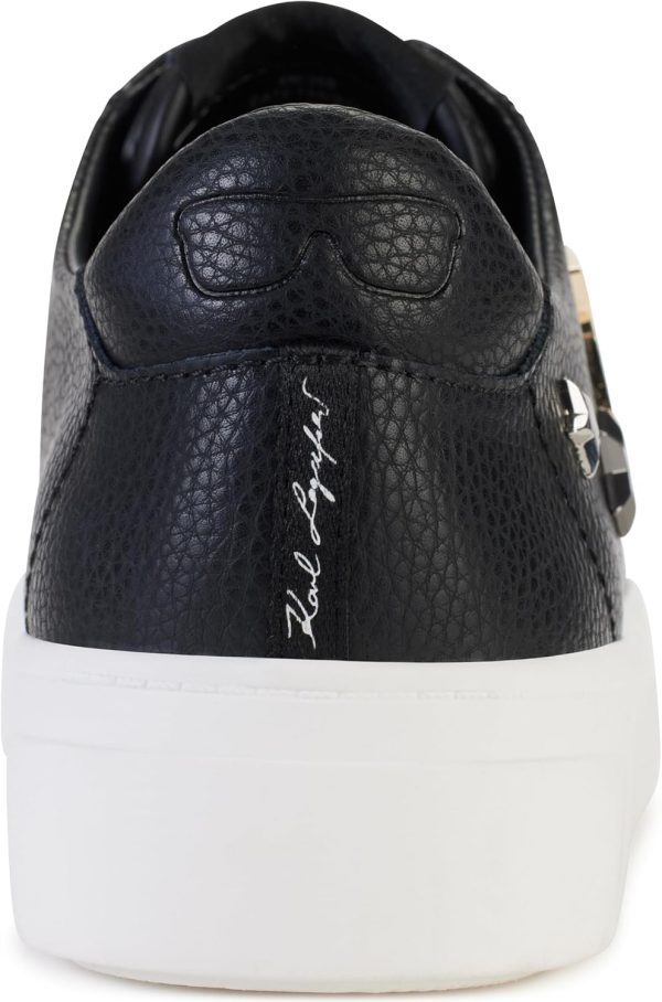 Karl Lagerfeld Womens Cate Pins Lace Up Platform Sneaker-1