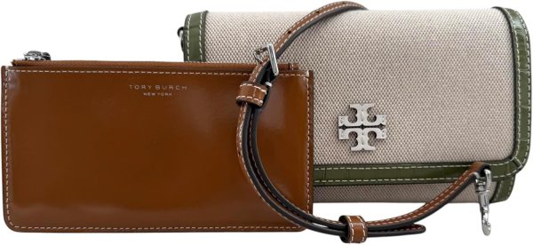 Tory Burch Womens 146467 Thea Pebbled Leather With Gold-tone Hardware Crossbody Bag With Flat Wallet leather skirt