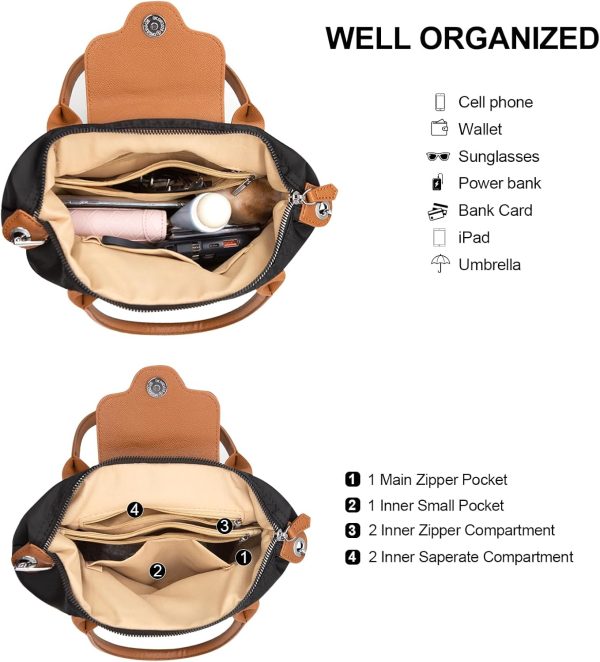 Long Keeper Mini Crossbody Bag for Women - Lightweight Nylon Tote crossbody bag women