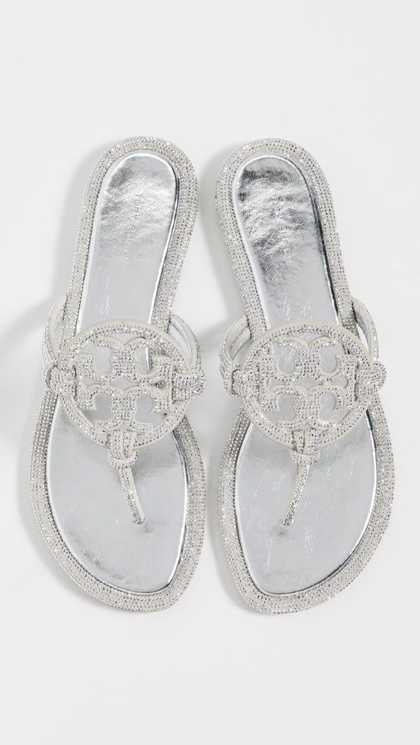 Tory Burch Women's Miller Knotted Pave Sandals-3