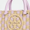 Tory Burch Women's Ella Hand Crocheted Checkered Top Handle Bag-4