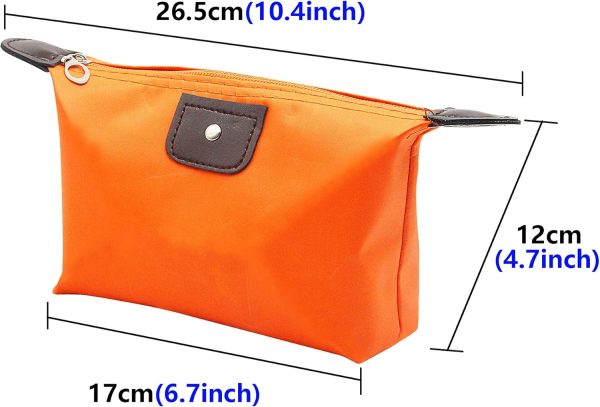 YAODHAOD Waterproof Makeup Bag Bulk - 9 Color Toiletry Pouch with Zipper yaodhaod waterproof makeup