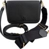 Tory Burch 144688 Thea Flap Black With Gold Hardware Leather Women's Crossbody Bag blackboard
