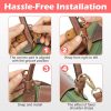 dadop Strap Kit for Longchamp Mini Bags - Adjustable Leather Purse Straps adopt a cat