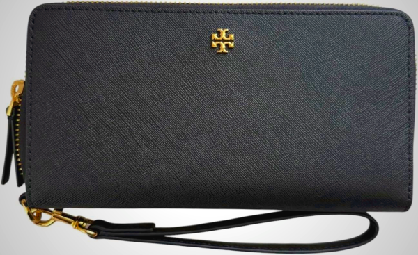 Tory Burch Women's Emerson Zip Continental Wallet (Black)