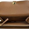 Tory Burch Women's Britten Pebble Leather Envelope Wallet (Moose)-4