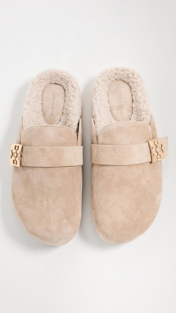 Tory Burch Women's Mellow Sherpa Mules-3