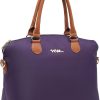 Water-Resistant Nylon Top Handle Satchel Handbag with Multiple Pockets handbag brands