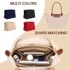 OPPOSHE Purse Organizer Insert for Longchamp Le Pliage, Premium Felt Long Champ Bag Handbag Women, Tote Organizer Insert with 9 Compartments (Large, Beige)-4