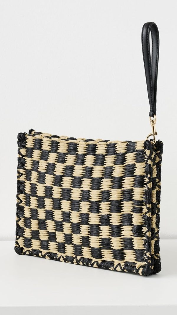 Tory Burch Women's Ella Straw Pouch-2