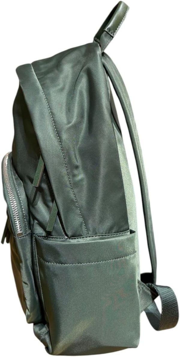 Tory Burch Women's Ella Nylon Backpack With Silver Tone Hardware (Basil)-2