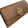 Tory Burch Women's Britten Pebble Leather Envelope Wallet (Moose) britten lachrymae viola