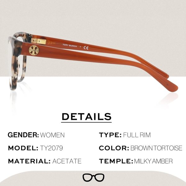 Tory Burch TY2079 SQUARE Shape Eyeglasses with eSHADES Luxury Eyewear kit Bundle ty2079 tefal